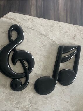Black Musical Note Wall Decor Set - Home Wall Art